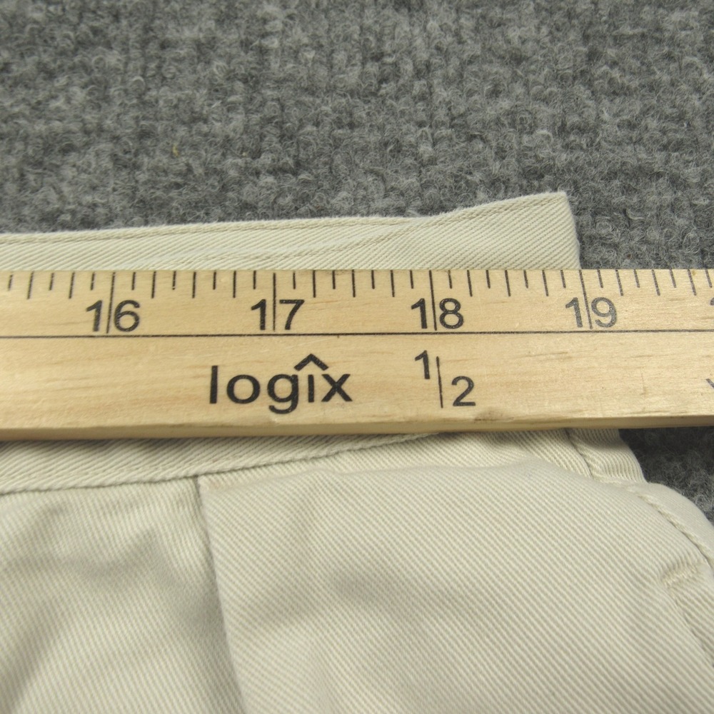 Polo Ralph Lauren Tyler Short Mens 38x9 Ivory Cream Pleated Chino Cotton Preppy - Picture 8 of 11